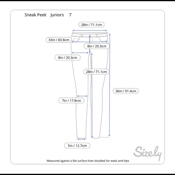 Sneak Peek Red Pattern Skinny Jeans -size 7 junior - Picture 8 of 8